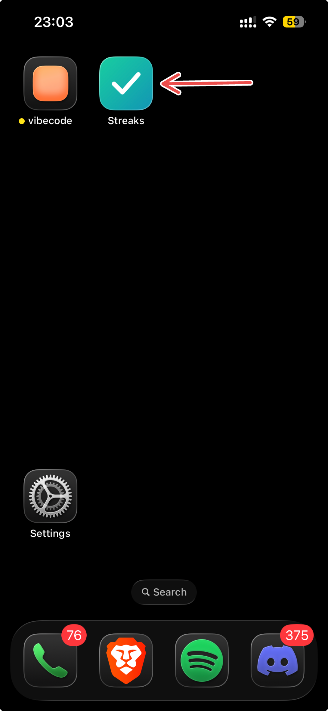 Installed app shown on the iPhone Home Screen